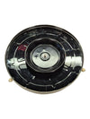 Vintage Round Serving Tray with Chrome Rim