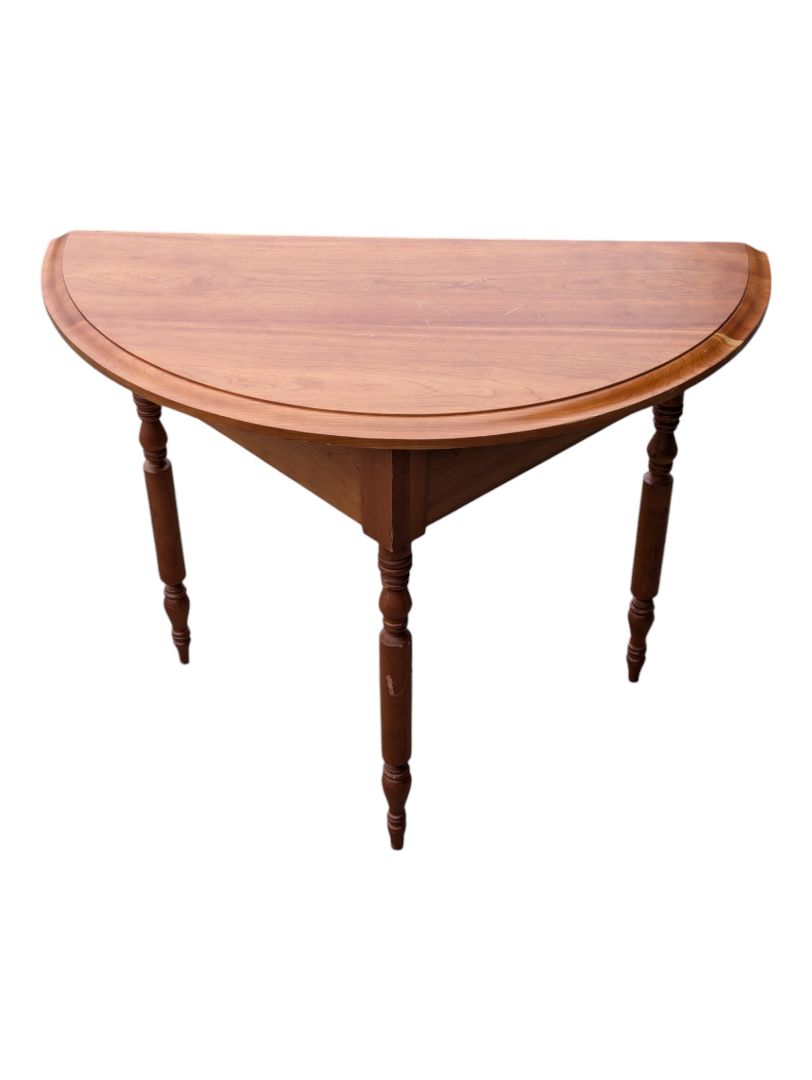 Half Moon Cherry Side Table
