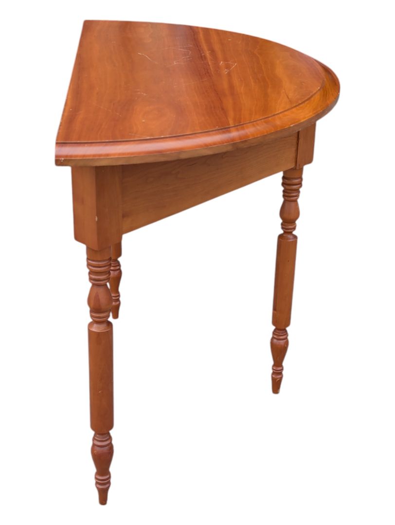 Half Moon Cherry Side Table