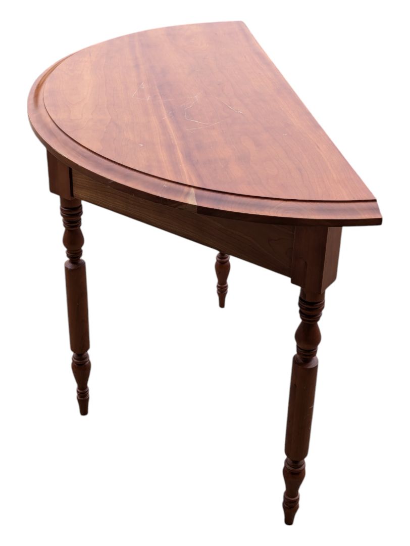 Half Moon Cherry Side Table