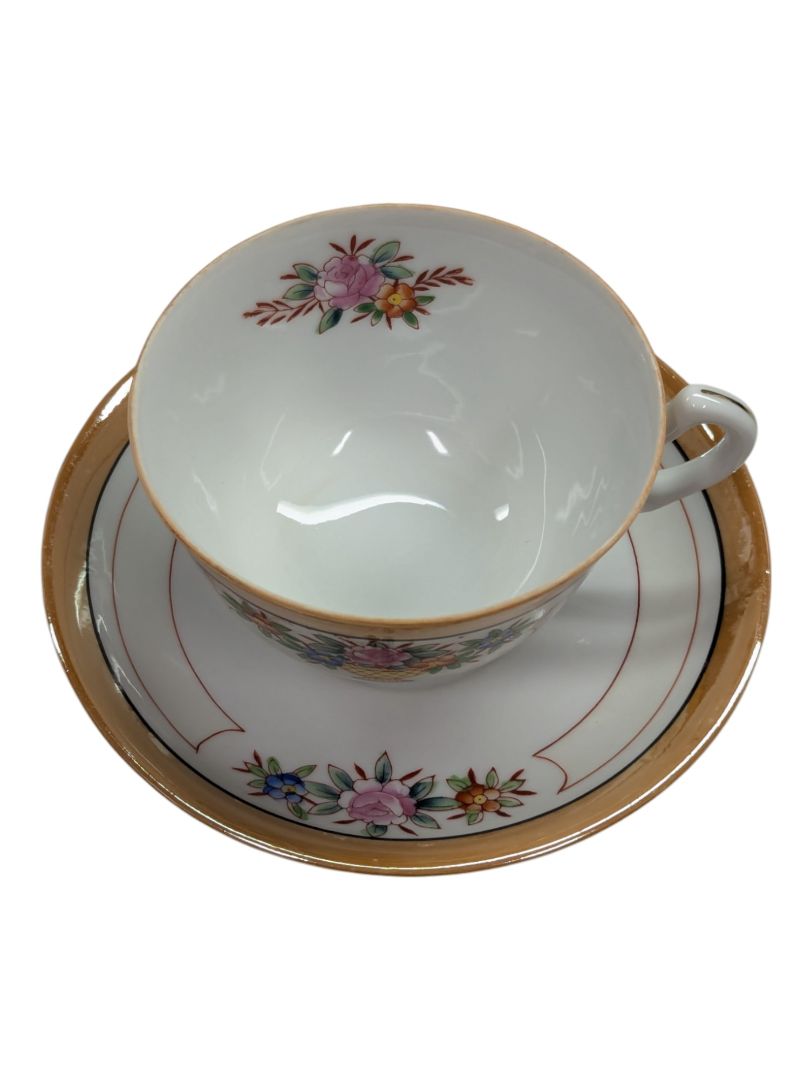 Chikaramachi Hand Painted Teacup And Saucer Set