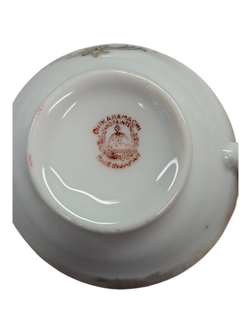 Chikaramachi Hand Painted Teacup And Saucer Set