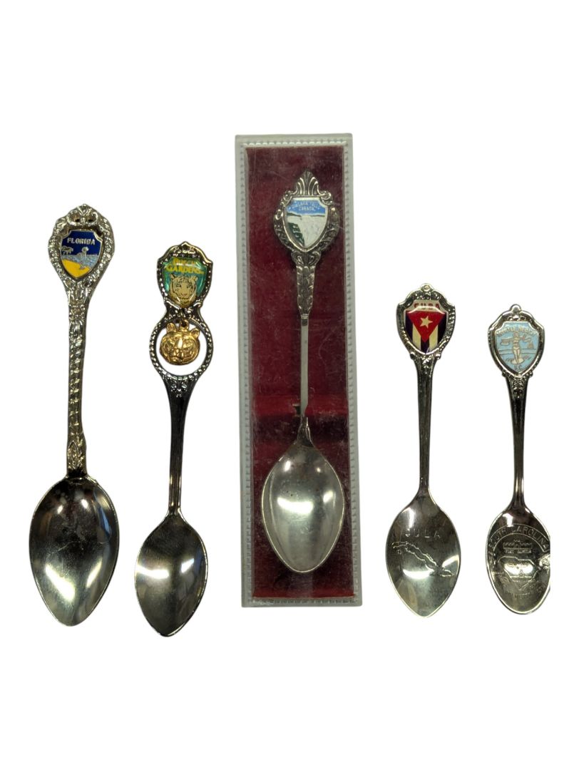 Vintage Lot of 10 Collector Spoons -21