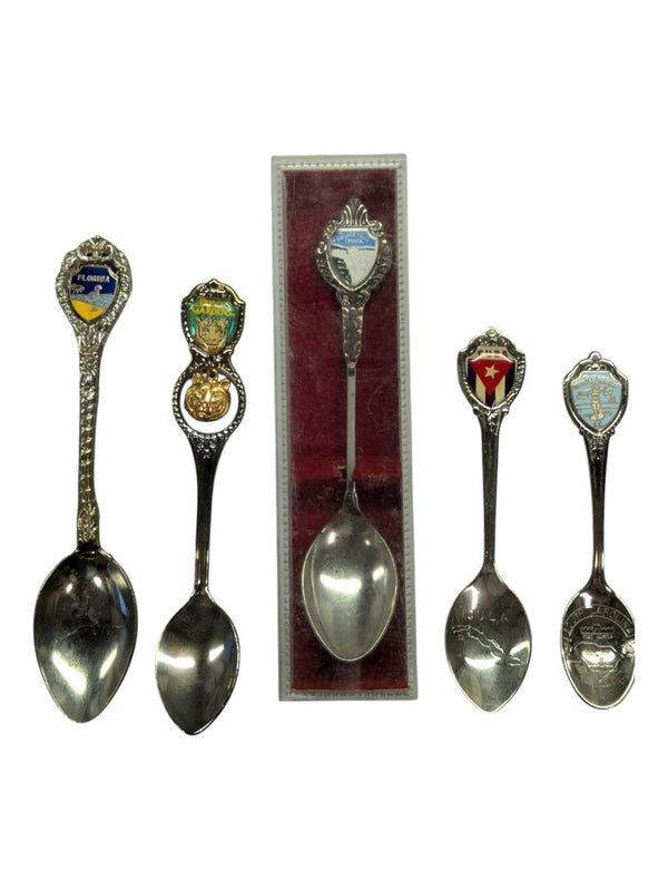 Vintage Lot of 10 Collector Spoons -21