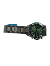 Green Dial & Bezel Mens Quartz Watch