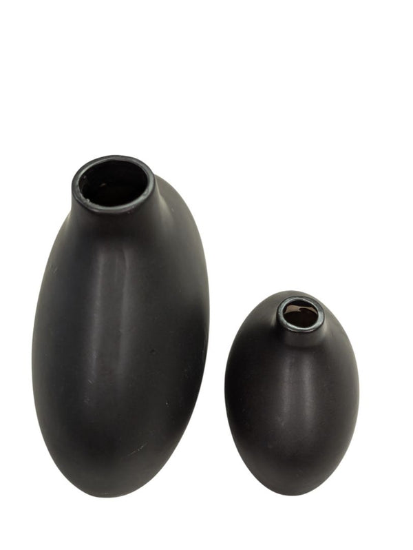 3 Pc Vase Set - Black