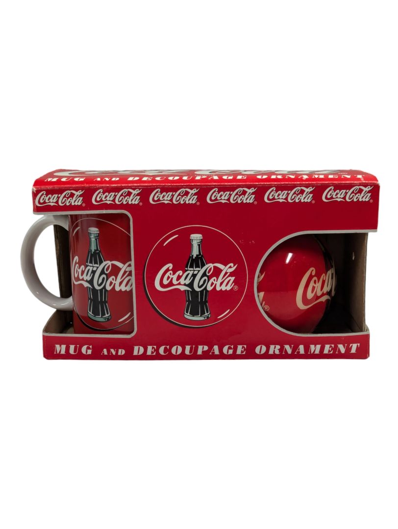 COCA COLA Mug and Decoupage Ornament