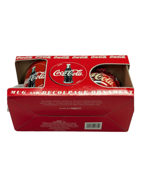 COCA COLA Mug and Decoupage Ornament