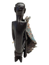 African Art Wood Carving Vintage Sitting Man