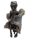 African Art Wood Carving Vintage Sitting Man