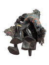 African Art Wood Carving Vintage Sitting Man