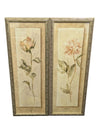 Pair of Flower Portraits Rose & Peony