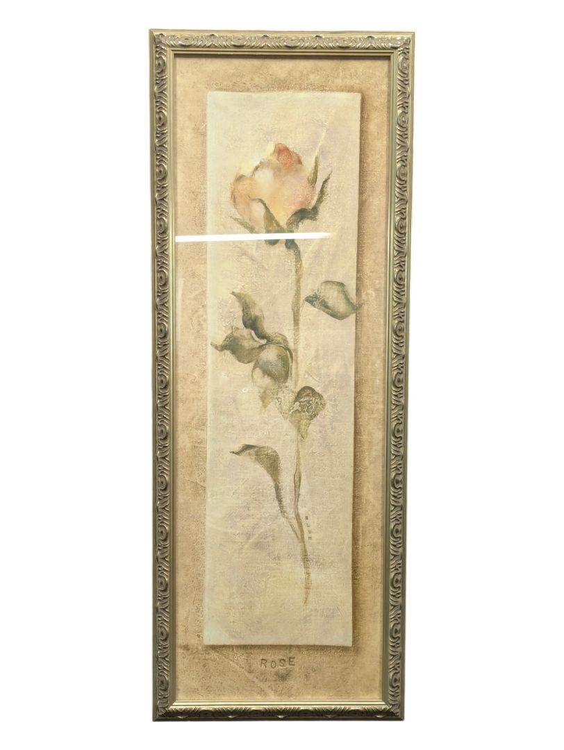 Pair of Flower Portraits Rose & Peony
