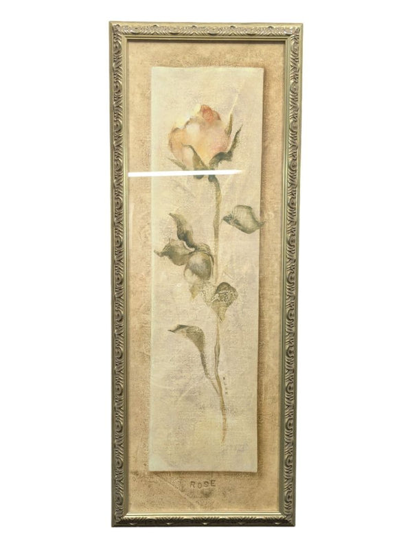 Pair of Flower Portraits Rose & Peony