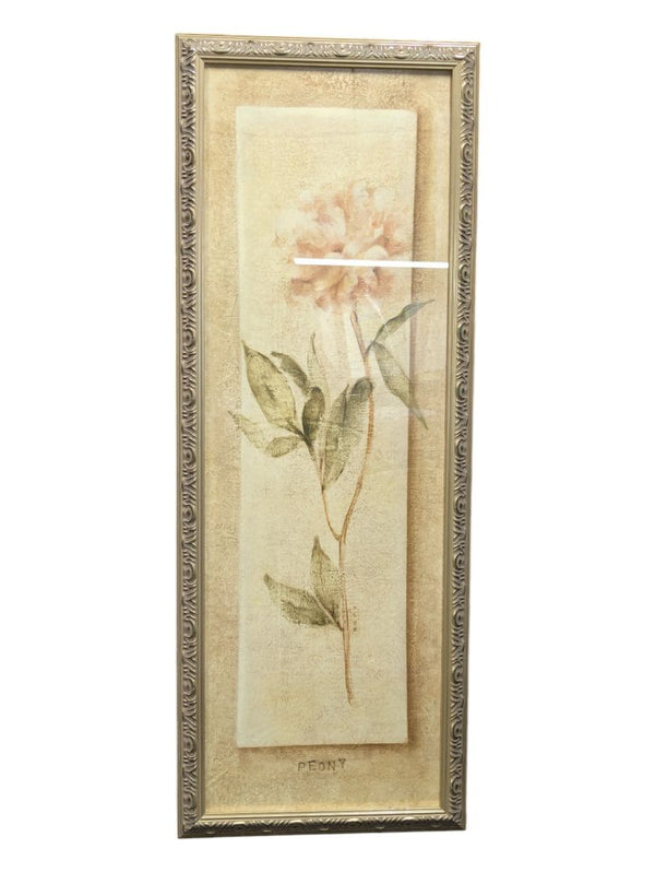 Pair of Flower Portraits Rose & Peony