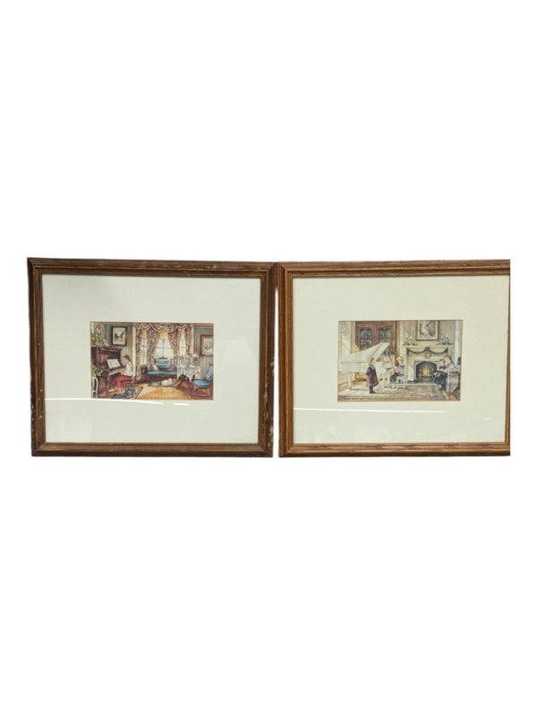 Pair of Framed Artwork
