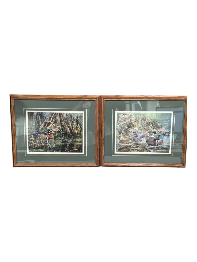 Pair Jan Marlin McGuire Framed Artwork