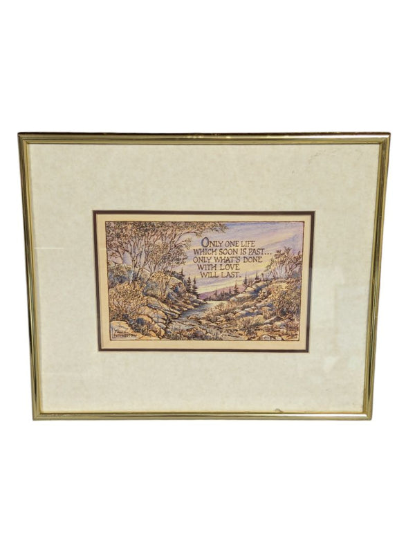 Paul Livingston Signed Framed Artwork
