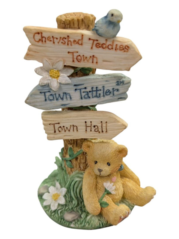 Cherished Teddies Teddy Bear w/Sign