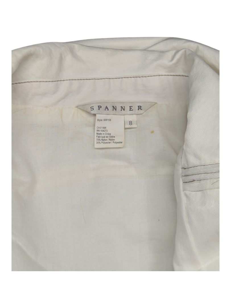 Spanner White Coat - Bottom Zips Off