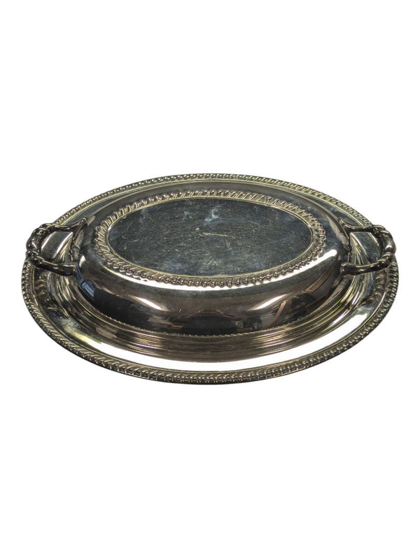 Wm A Rogers Silver Plate Oval Serving Dish
