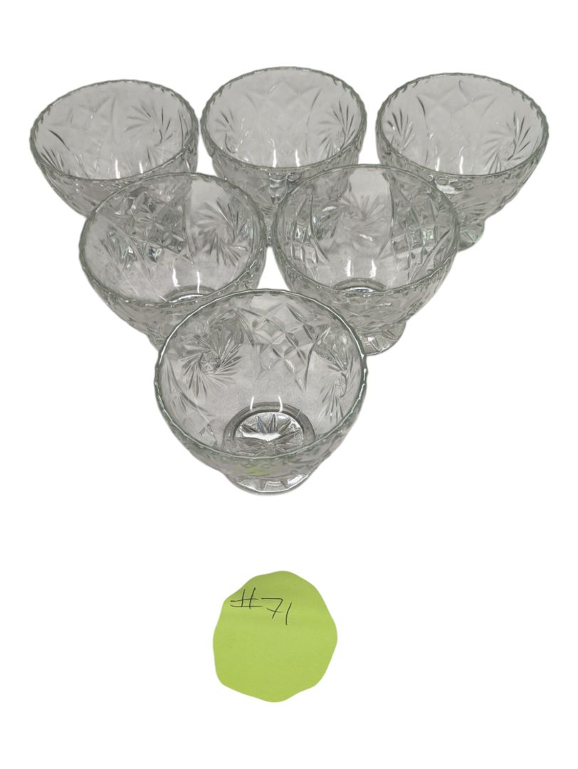 Vintage 6 Dessert Cups