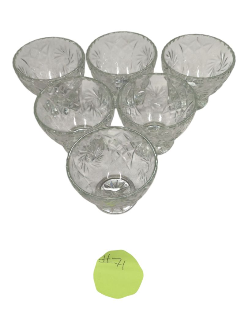 Vintage 6 Dessert Cups