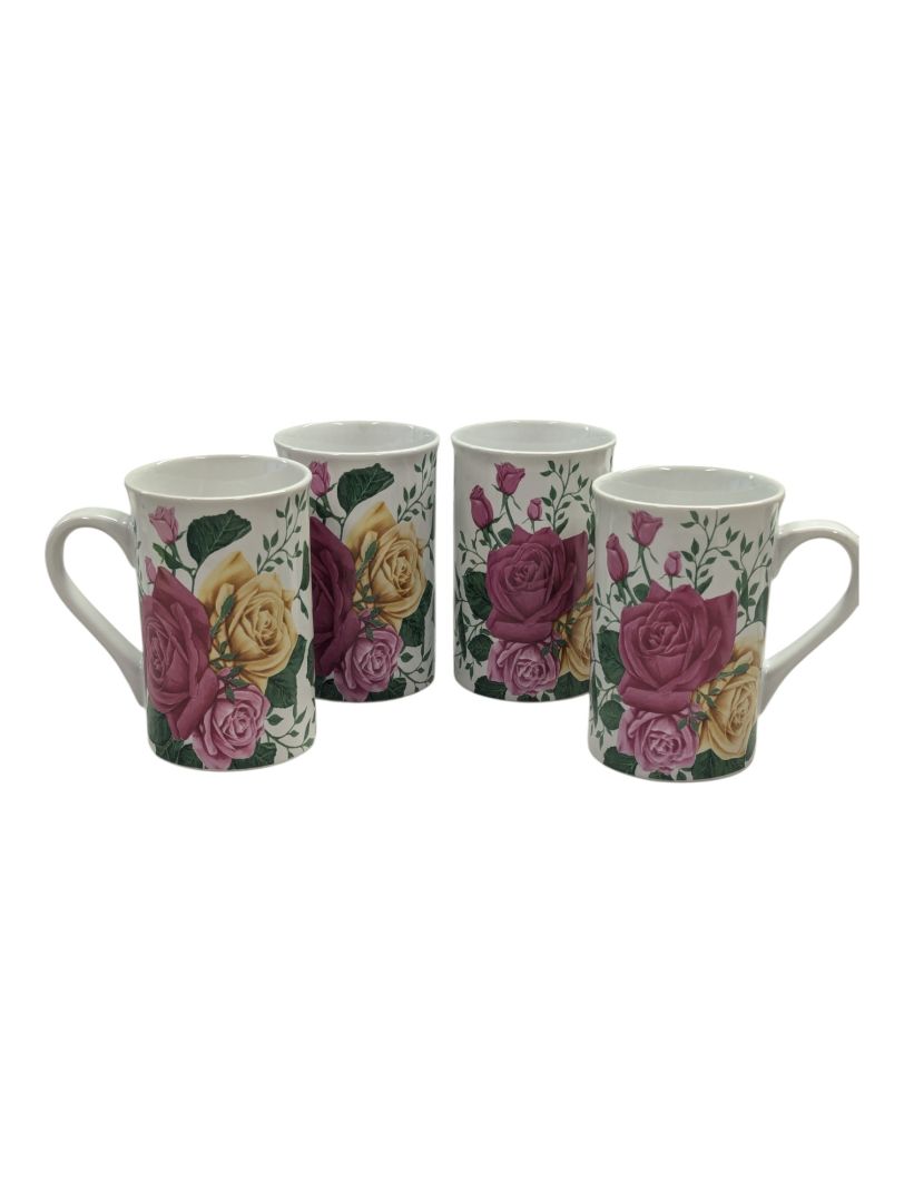 Set of 4 Rose Mugs (Never Used)