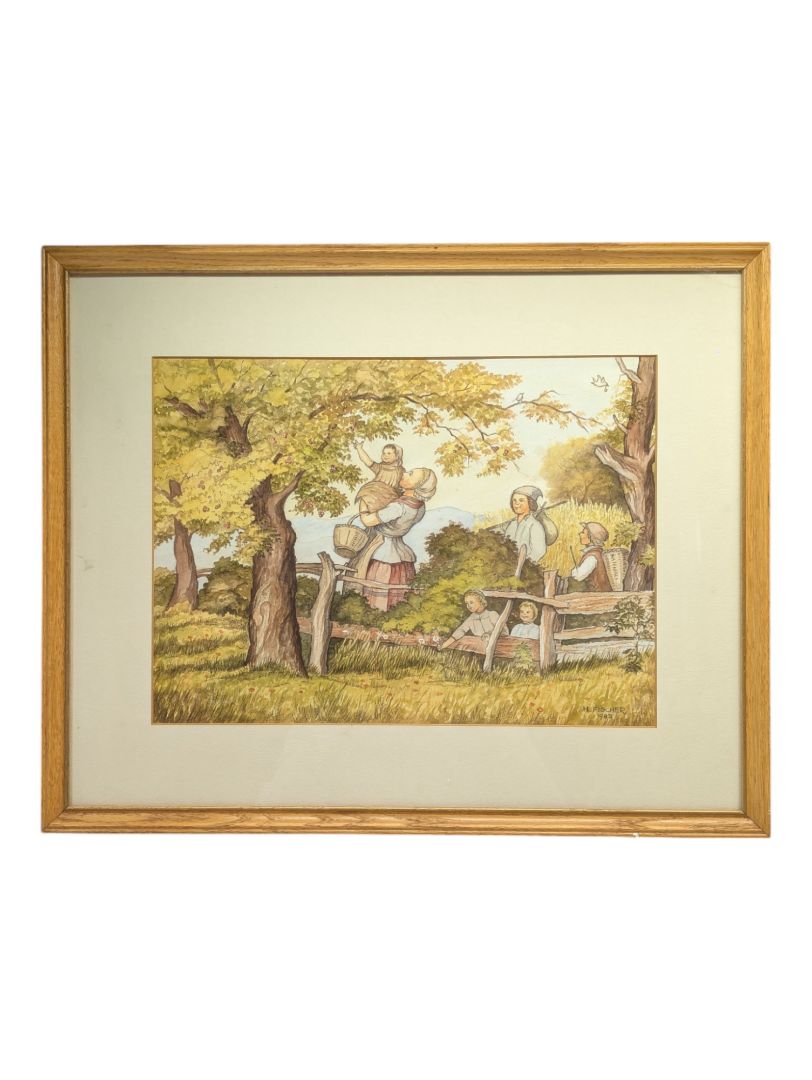 Vintage H. Fischer 1983 Framed photo
