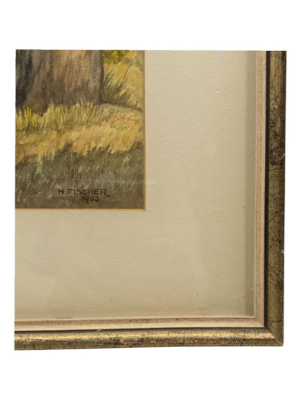 H. Fischer 1983 Framed Photo