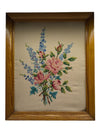 Embroidery Floral Framed Picture