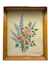 Embroidery Floral Framed Picture
