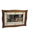 Pink Mosaic Wooden Mirror