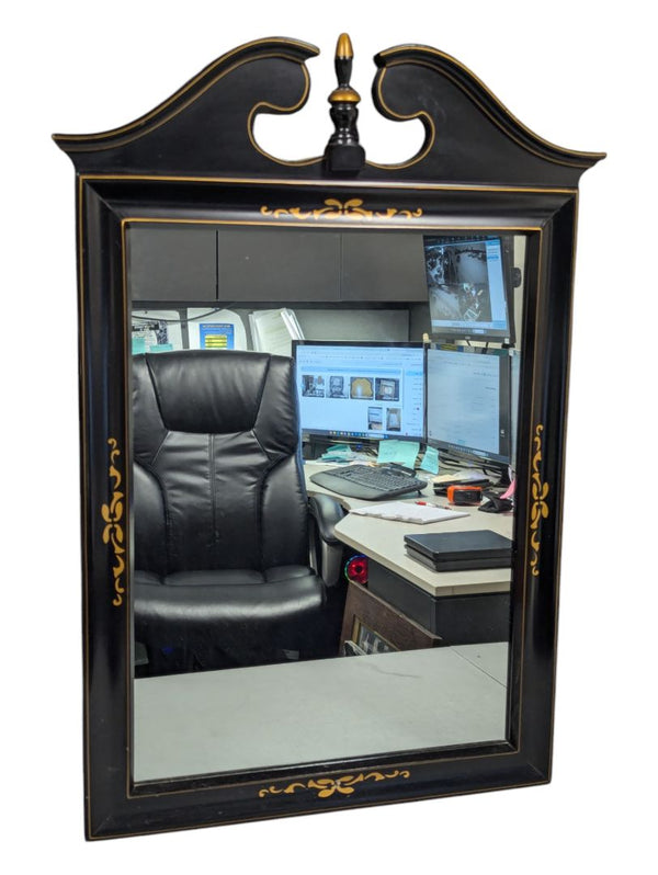 Black & Gold Mirror - Solid Wood