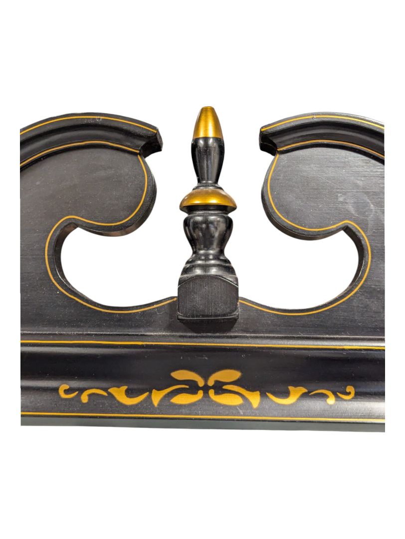 Black & Gold Mirror - Solid Wood