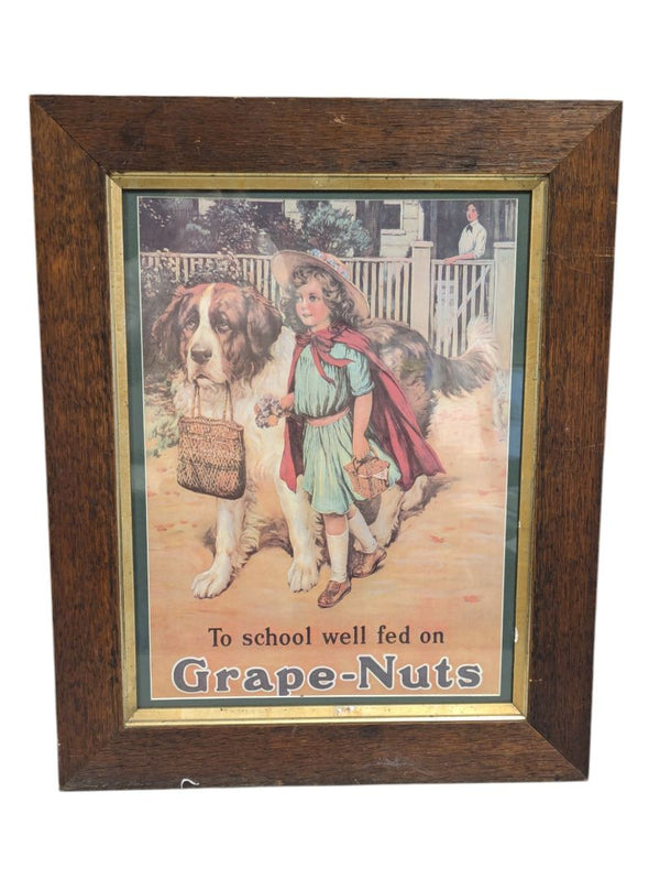 1960s Wall Art To School Well Fed On Grape Nuts