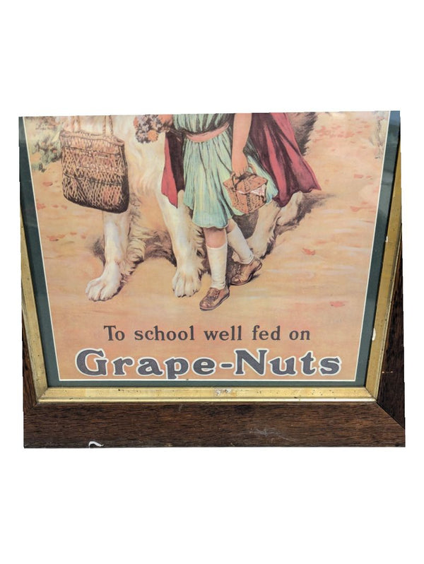 1960s Wall Art To School Well Fed On Grape Nuts