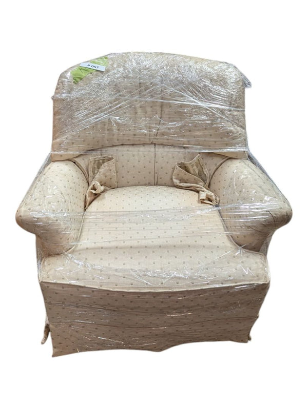 Vintage High Back Beige Chair