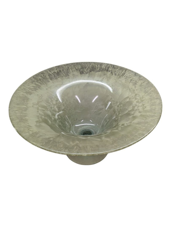 FROSTED GLASS CENTERPIECE BOWL