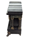 Antique Sessions Mantel Clock with Pillars & Floral Face