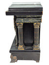 Antique Sessions Mantel Clock with Pillars & Floral Face