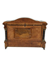 Antique Sessions Mantel Clock with Pillars & Floral Face