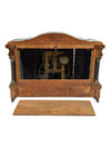 Antique Sessions Mantel Clock with Pillars & Floral Face