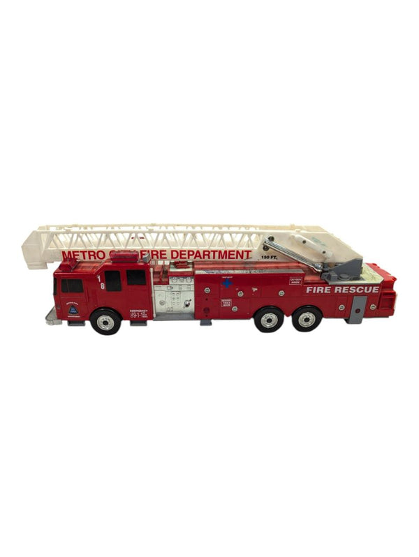 Vintage Metro City Fire Truck Plastic