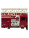 Vintage Metro City Fire Truck Plastic