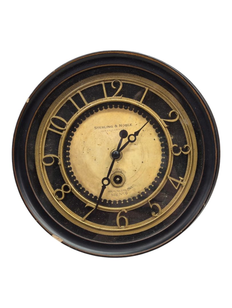 Sterling & Noble Antique Gold Brown Retro Wall Clock