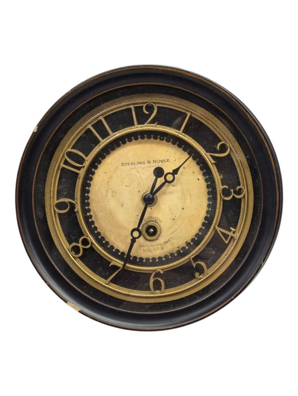 Sterling & Noble Antique Gold Brown Retro Wall Clock