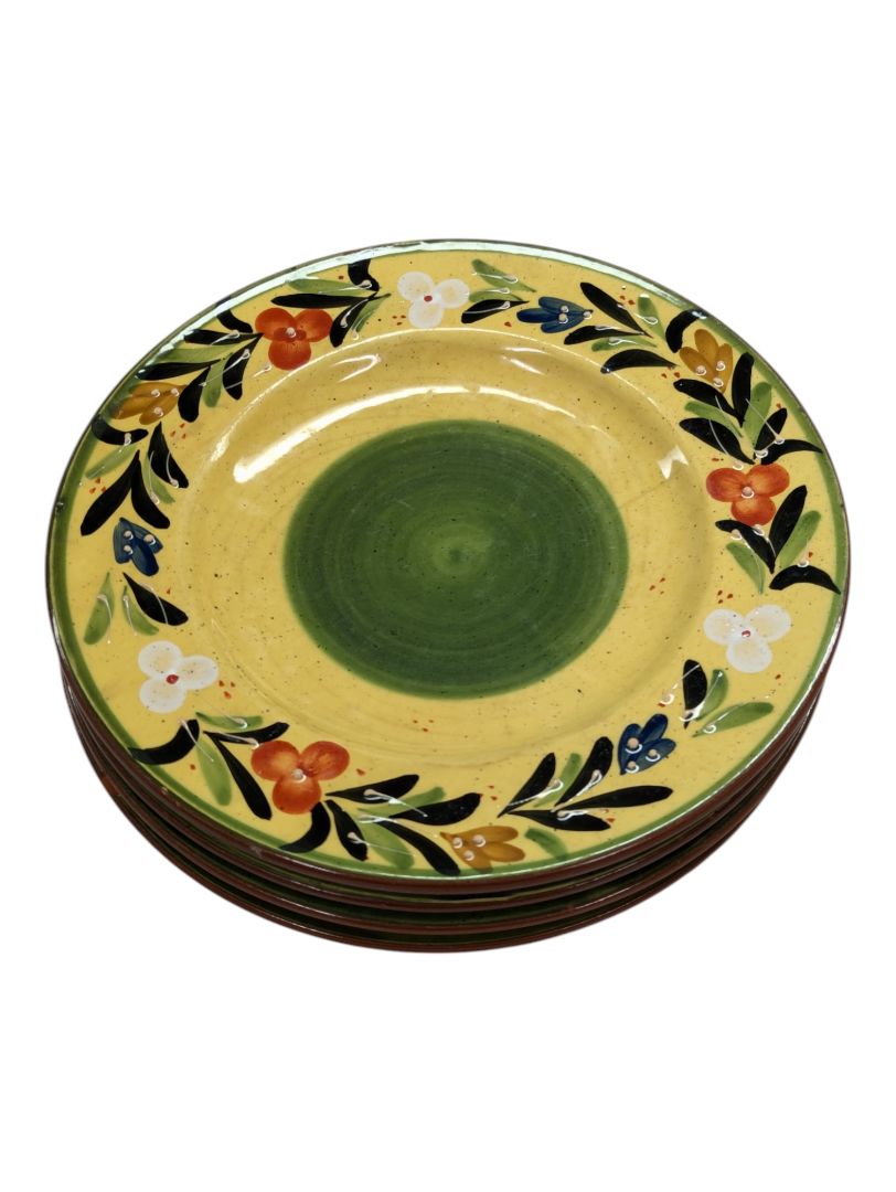 Set of 4 Village Garland Plates