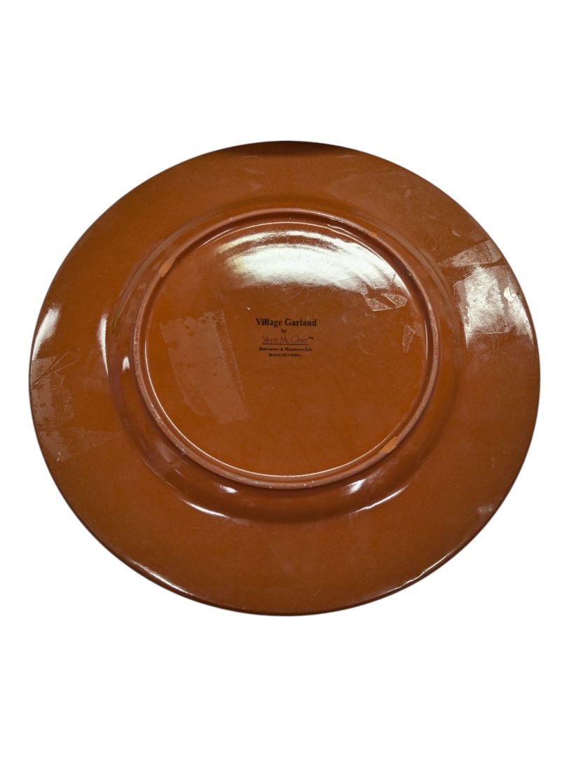 Set of 4 Village Garland Plates