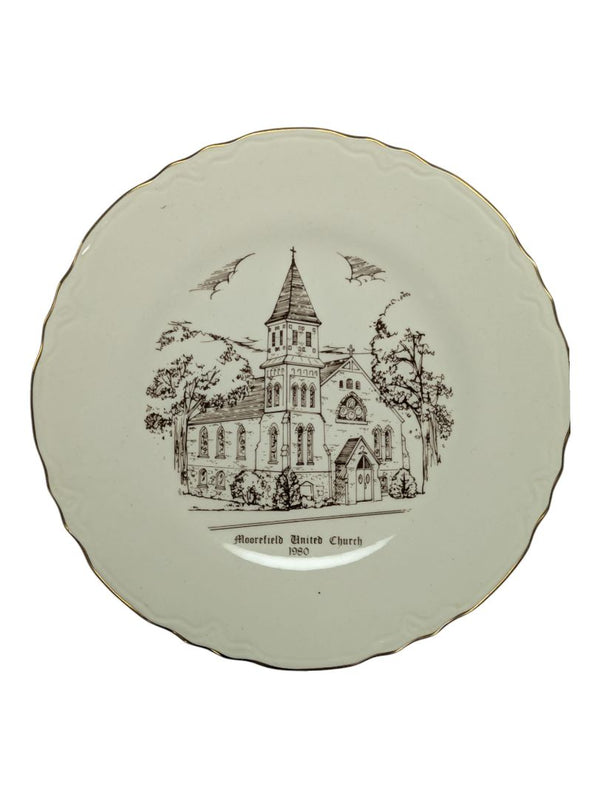 1980 MOOREFIELD UNITED CHURCH COLLECTOR PLATE